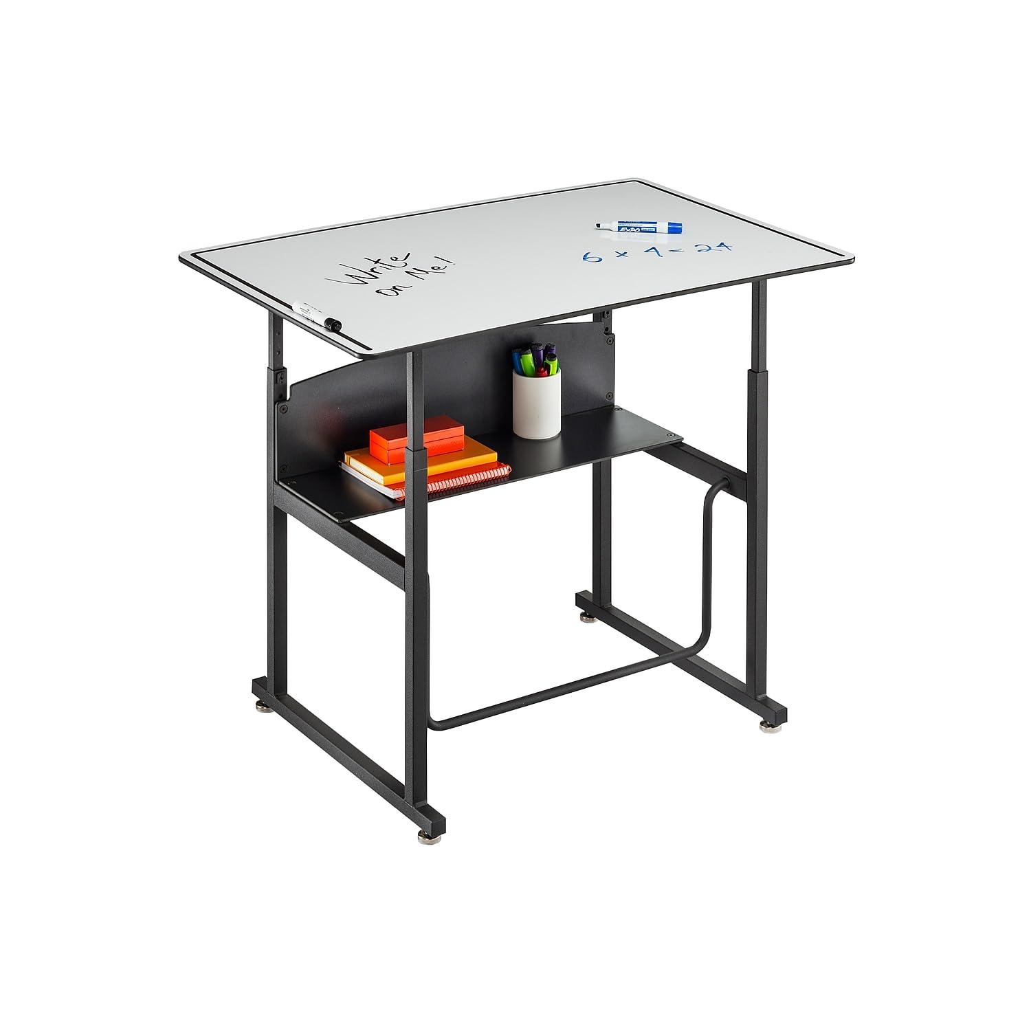 Safco Products Company AlphaBetter® Metal Adjustable Height Open Front Desk & Reviews | Wayfair
