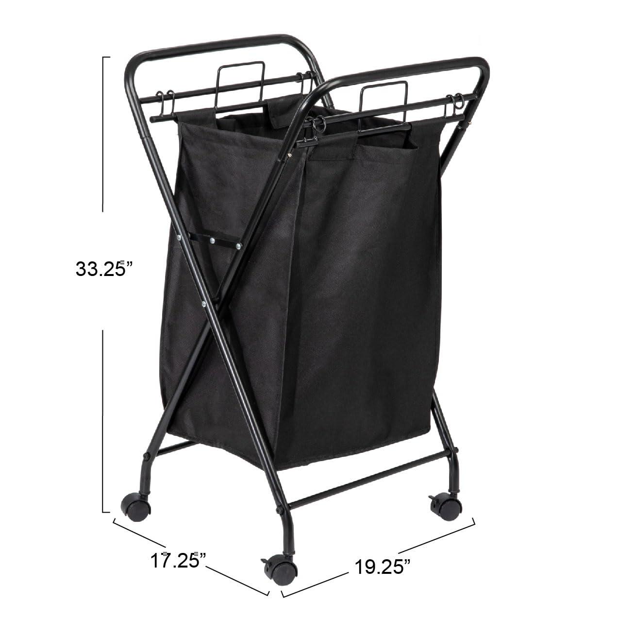 Rolling Laundry Hamper with Handles