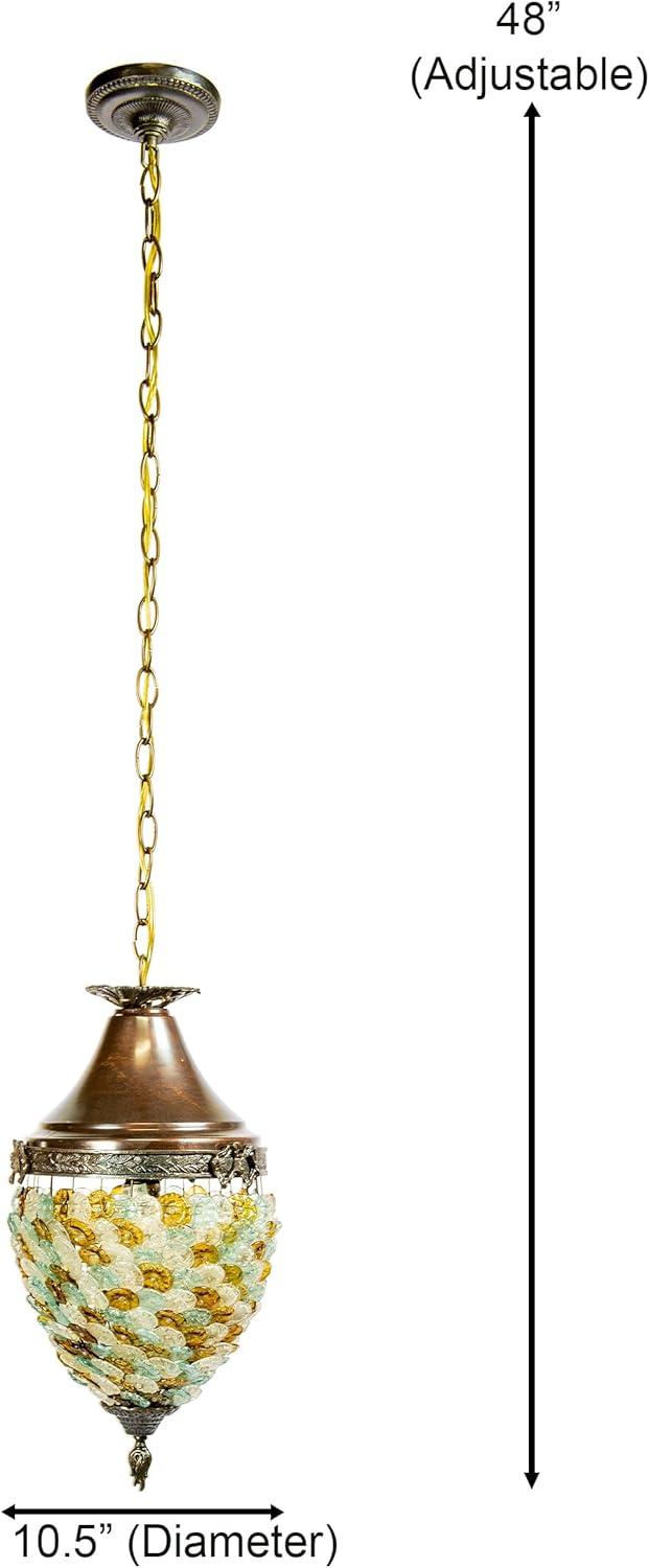 Dale Tiffany Glass Flower Hanging Fixture