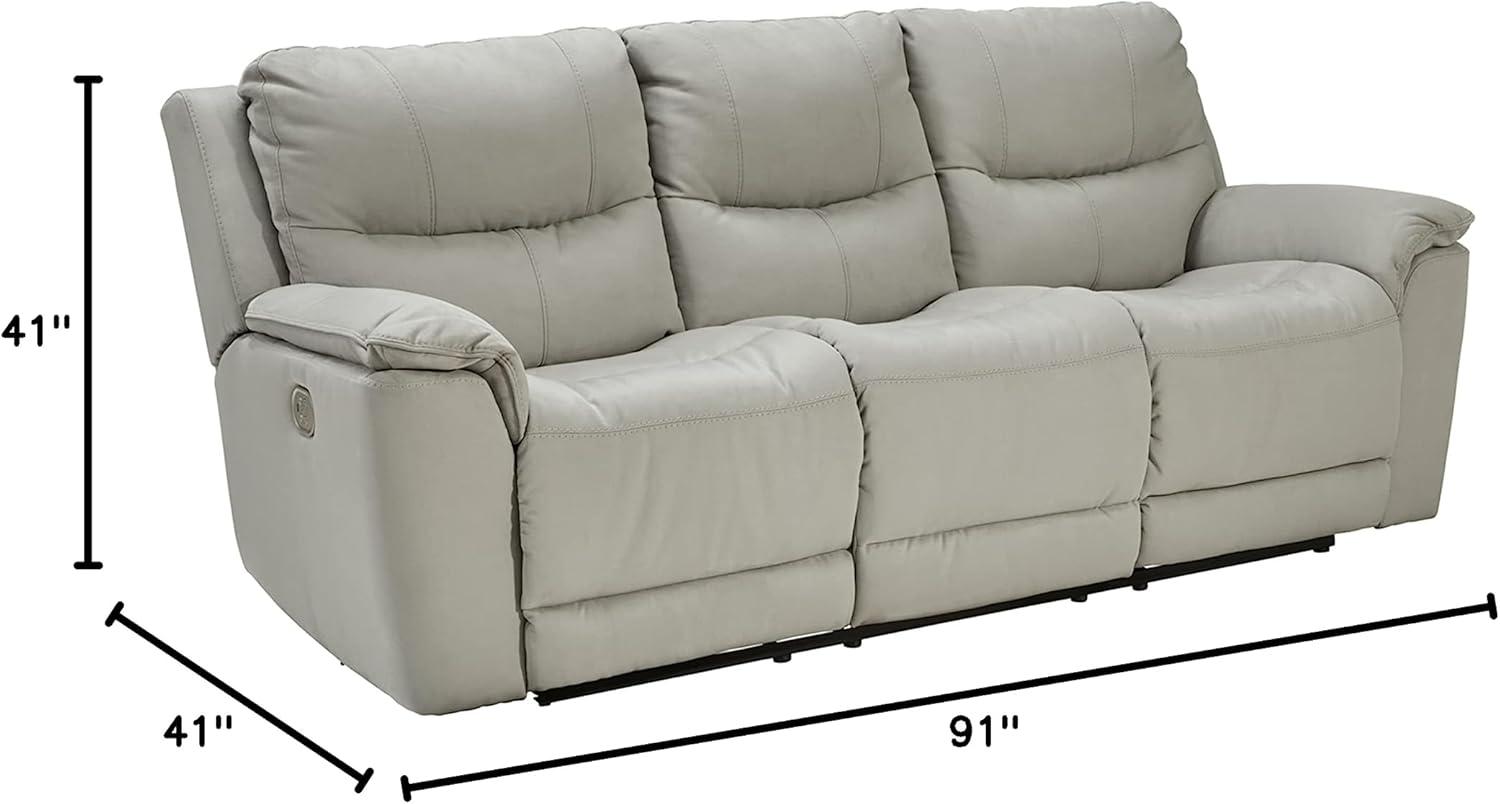 Davlin 91'' Faux Leather Power Reclining Sofa