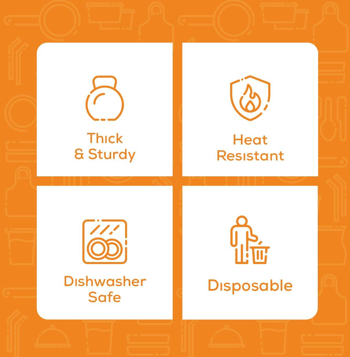 GUSTO Disposable Aluminum Square Foil Pans for Baking, Cooking, Food Prep, No Lids, 8", 25-Pack