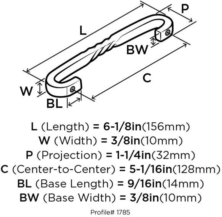 Inspirations 5 1/16" Center to Center Arch Pull