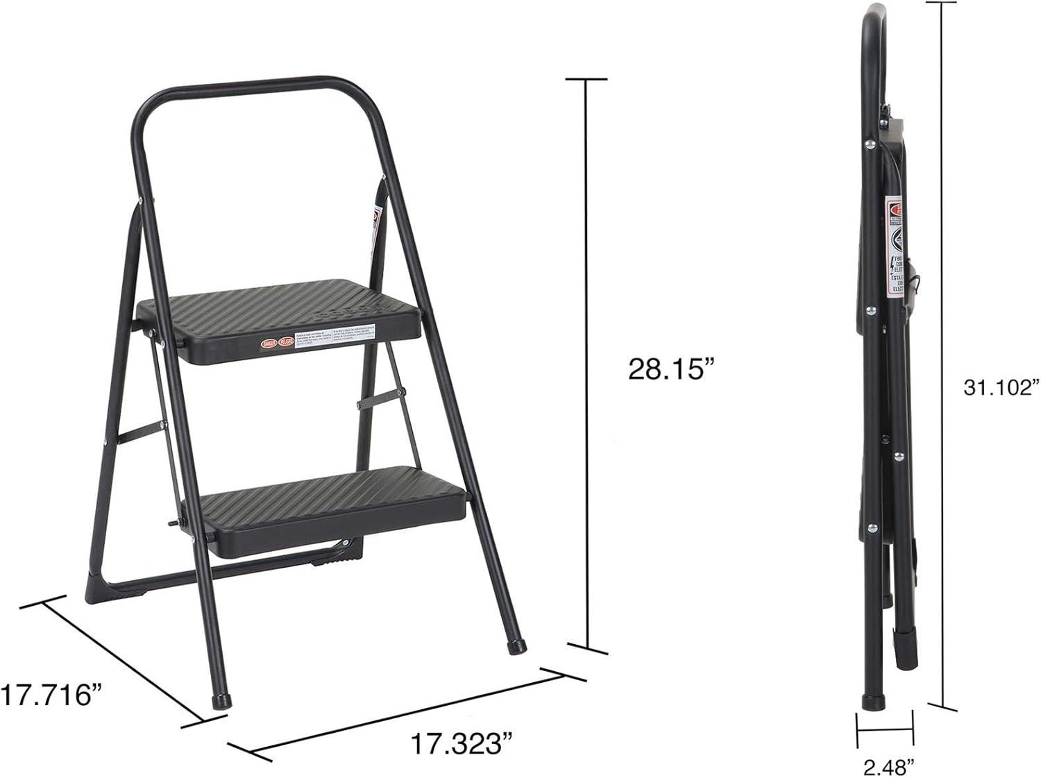 COSCO 2-Step Household Folding Steel Step Stool