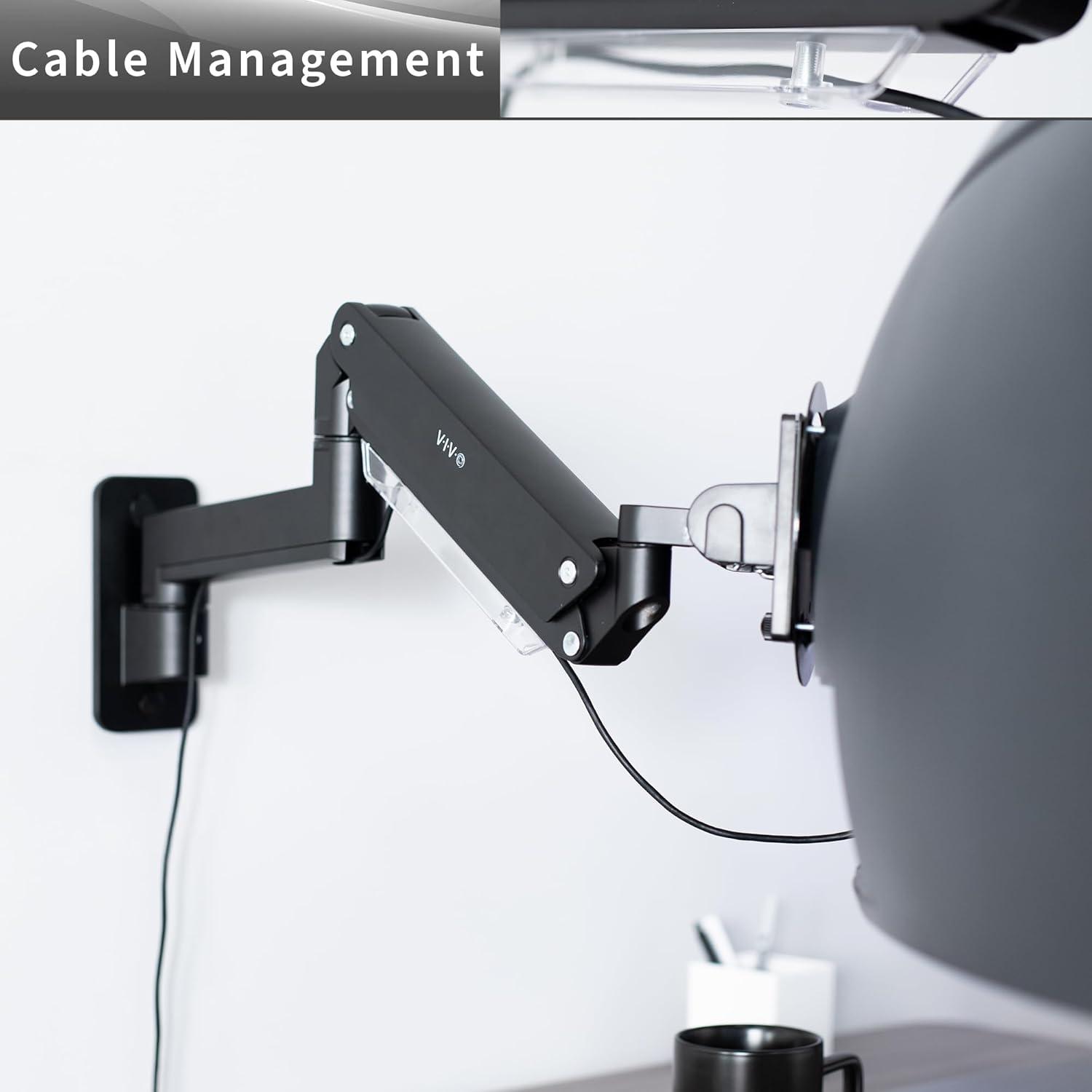 Vivo Vivo Wall Mount with Shelving, Holds up to 44 lbs