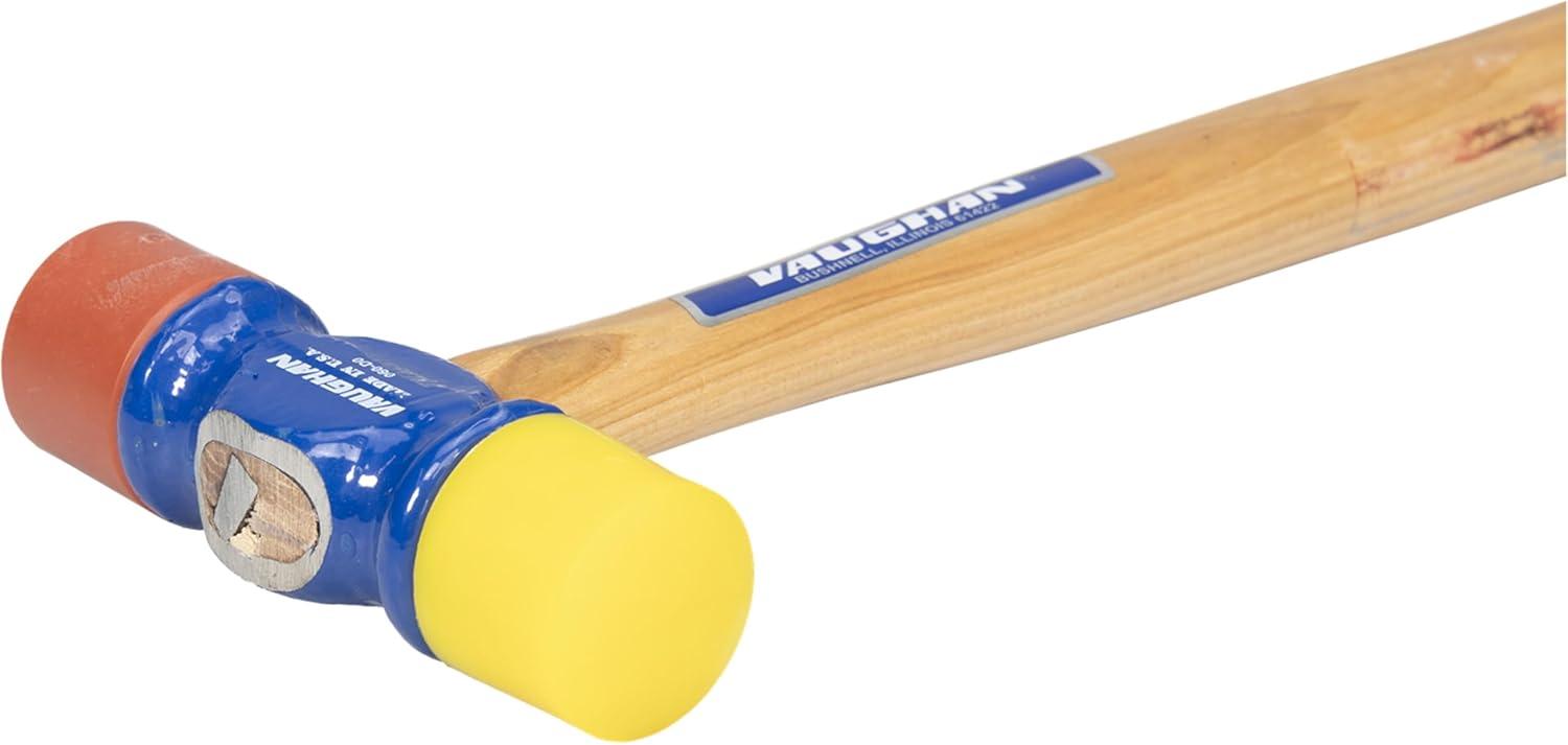 1 PK Vaughan 12 oz. Soft Face Hammer, 12 1/2 in L Steel W/ Vinyl Grip Handle