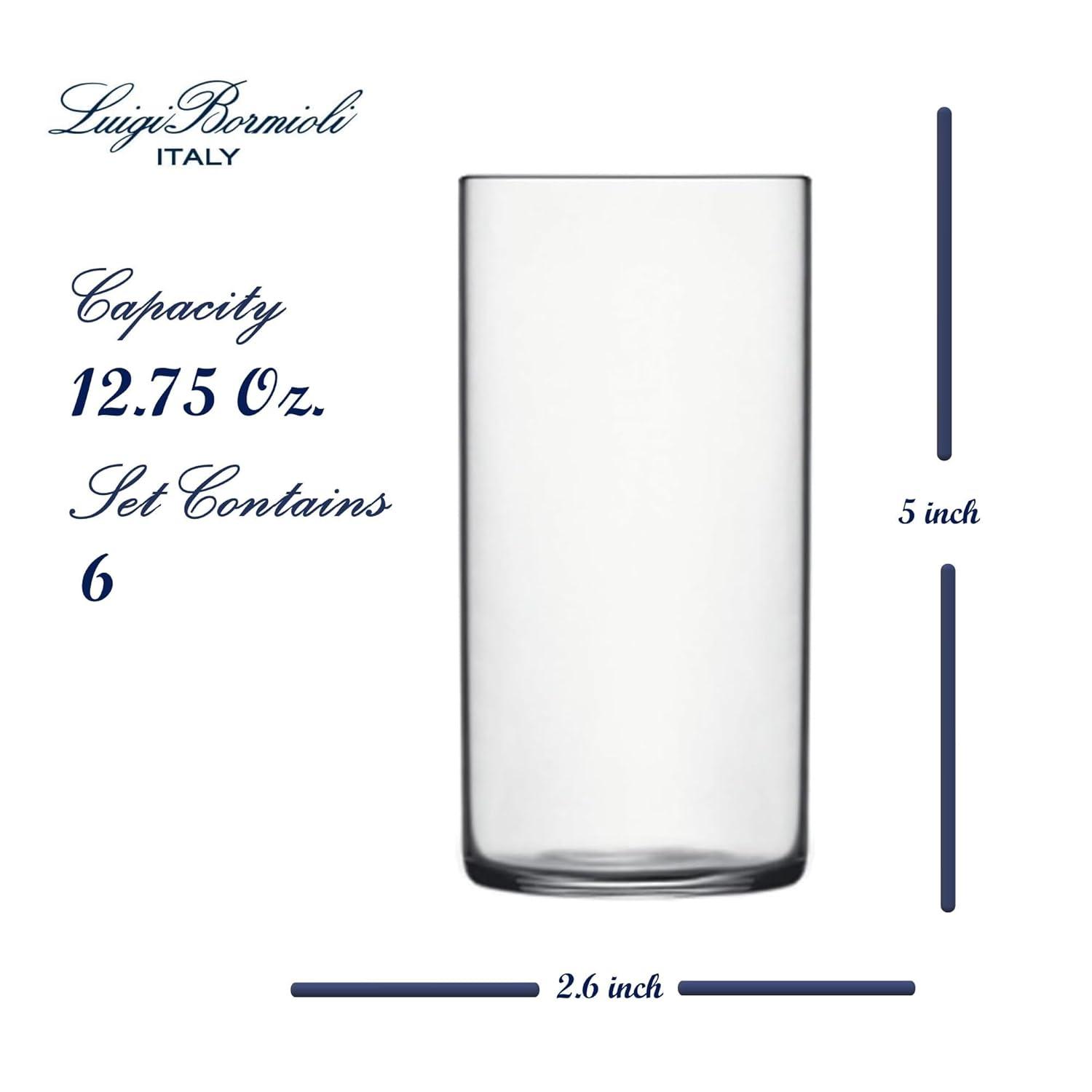 Luigi Bormioli Luigi Bormioli Top Class 12.25 oz Water/Highball Drinking Glasses (Set of 6)