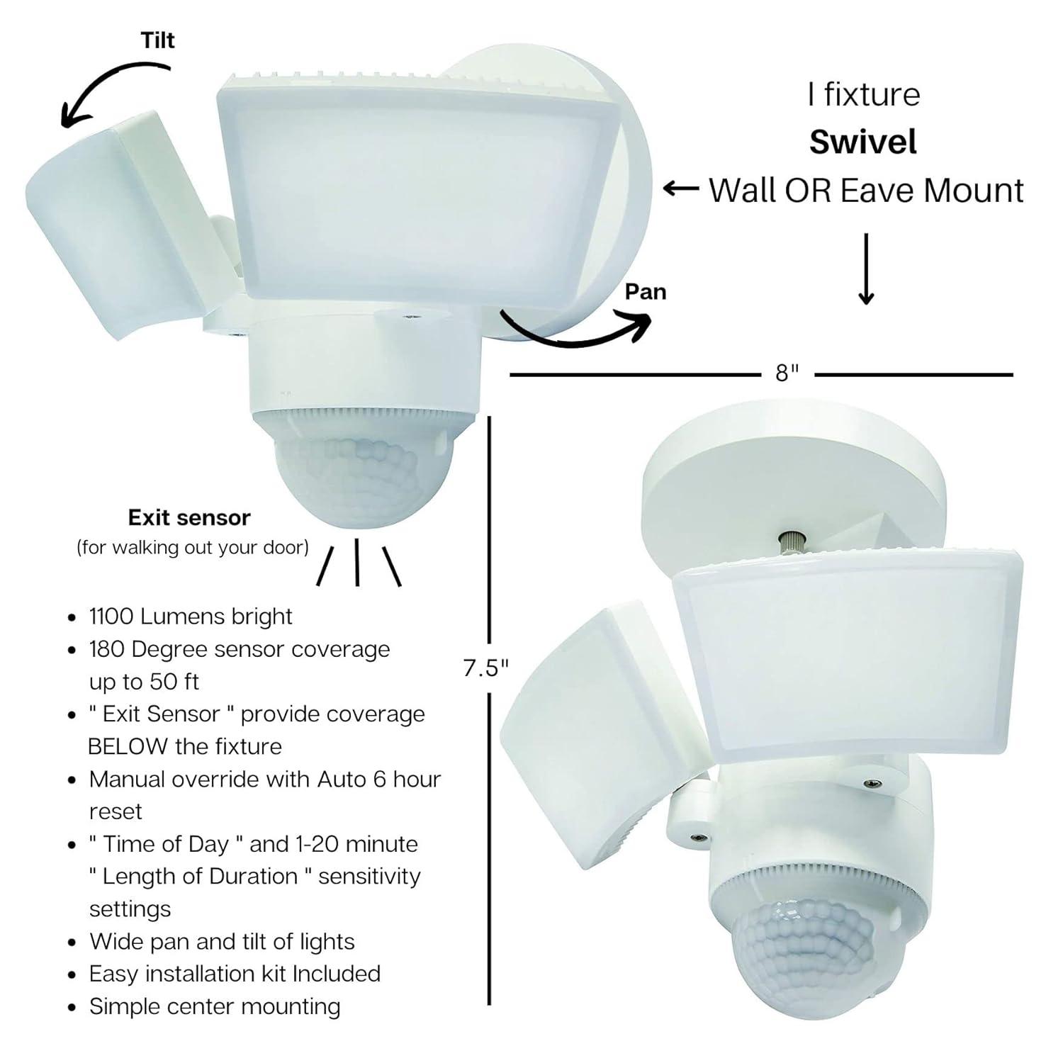 IQ America LED Outdoor Security Accent with Motion Sensor
