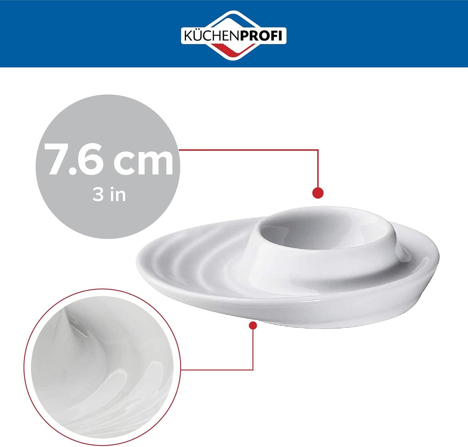 Kuchenprofi White Porcelain 2 Piece Egg Cup Set