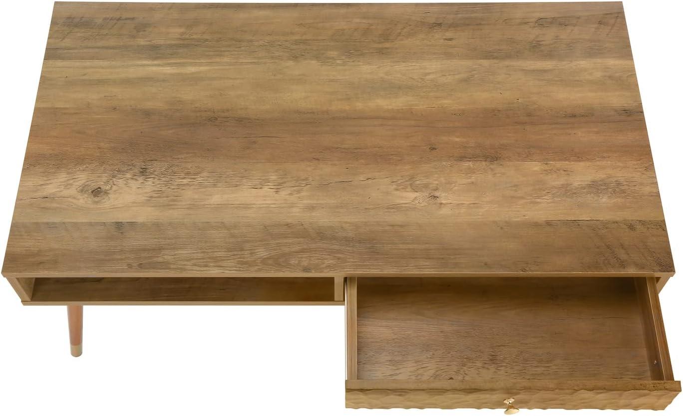 Monarch Specialties Coffee Table, Accent, Cocktail, Storage, Living Room, 44"L, Walnut Laminate