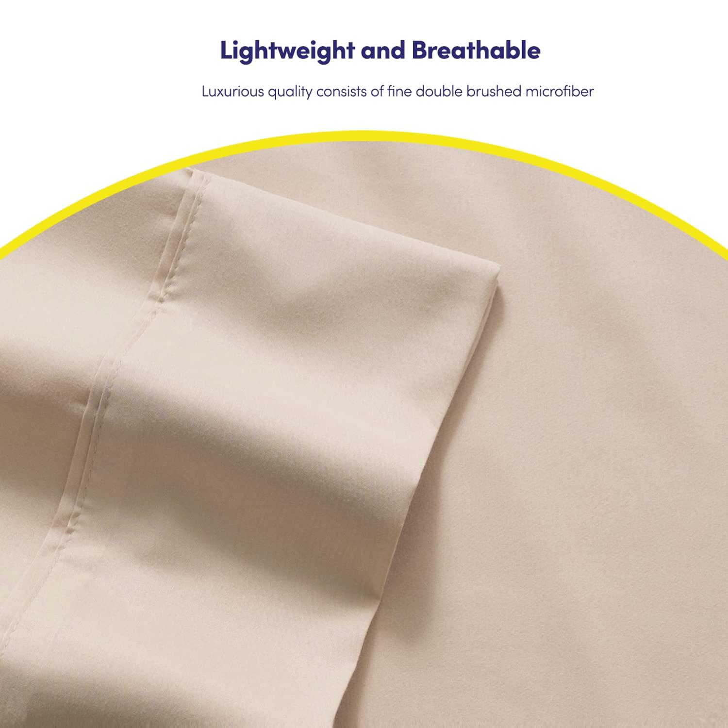 Sweet Home Collection Luxurious Soft Microfiber Sheet Set with Bonus Pillowcases