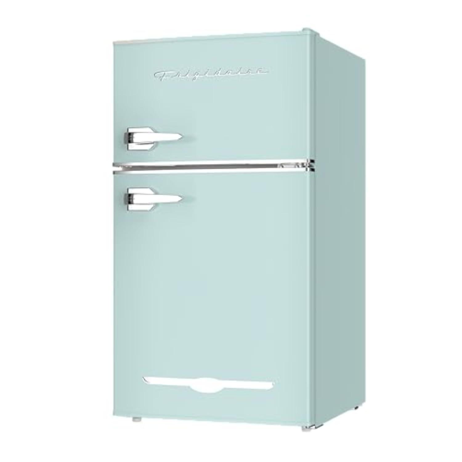Frigidaire 3.2-Cu Ft. 2-Door Retro Compact Bar Fridge With Freezer And Side Bottle Opener