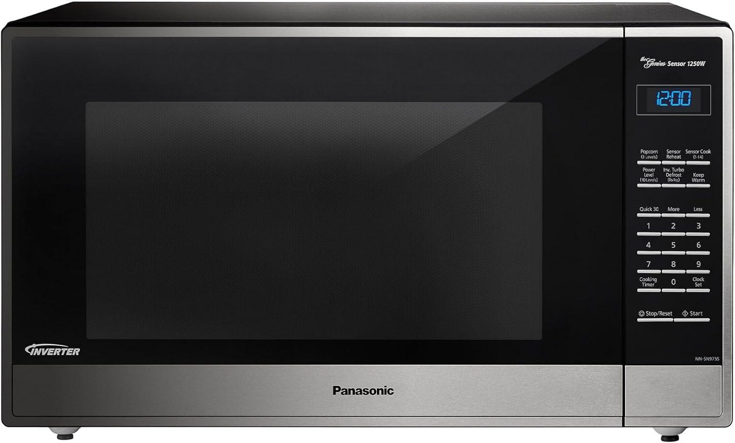 Panasonic 2.2 cu ft Countertop Microwave Oven in Stainless Steel