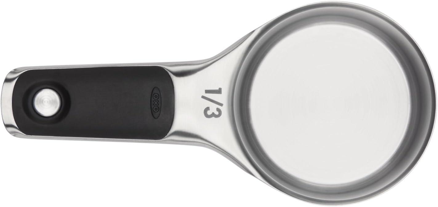 OXO Stainless Steel Magnetic Measuring Cup and Spoon Set