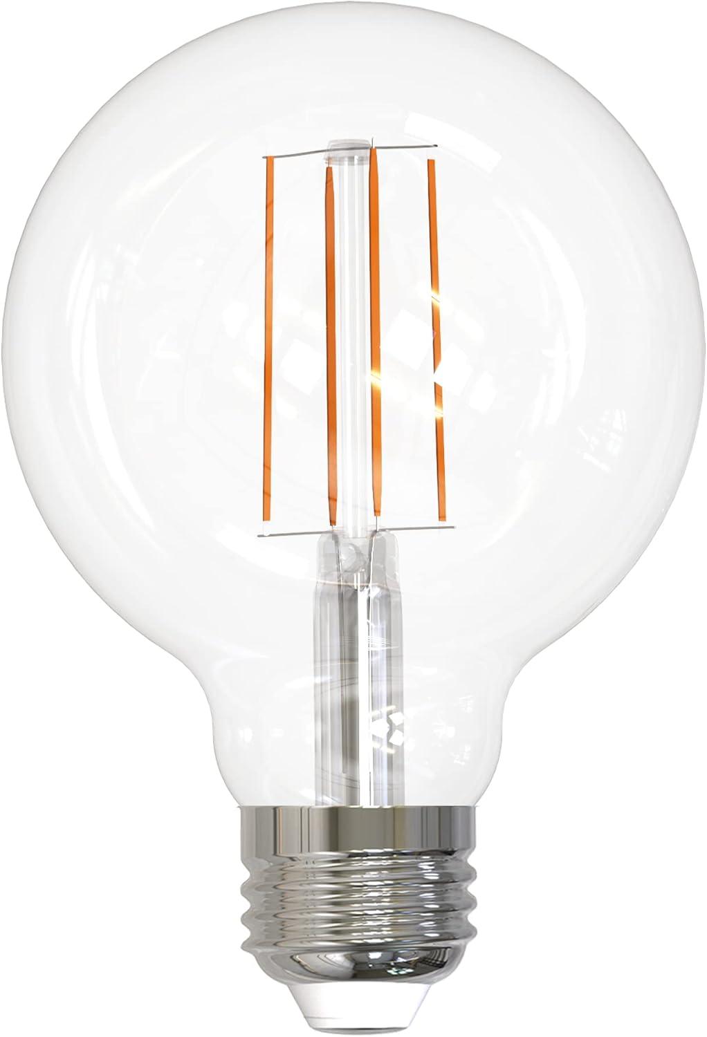 Sunlite 8.5w LED G40 Edison Globe Antique E26 Base 2700K Bulb - 100W Equiv