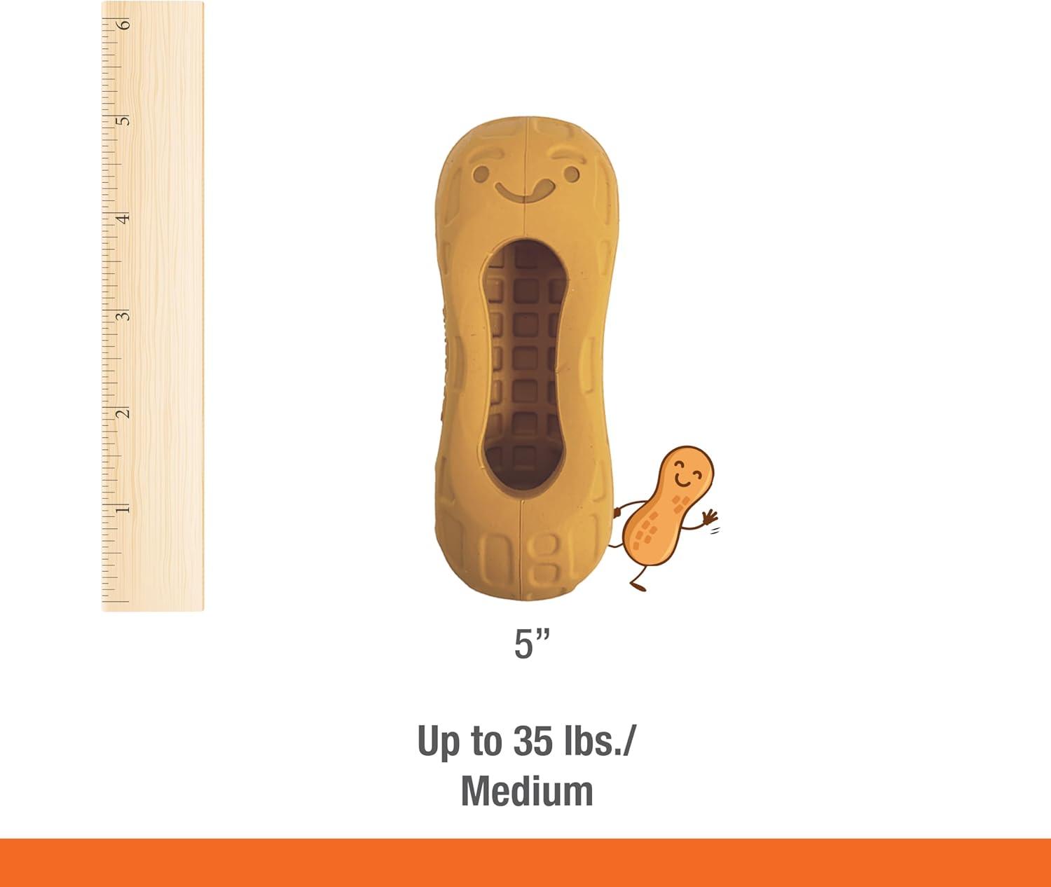 Nylabone Peanut Butter Wolf Treat Strong Chew Dog Toy