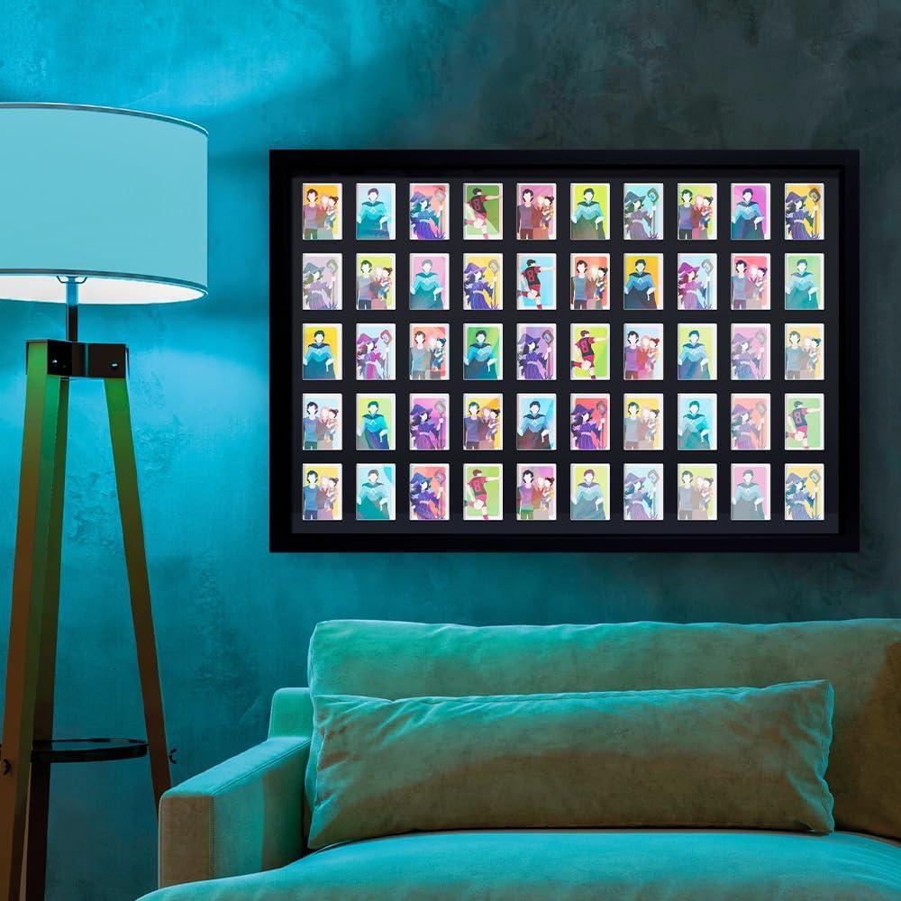 Gb Eye 36X24 Display Trading And Sport Cards Collector Frame, 50 Cards Display Case