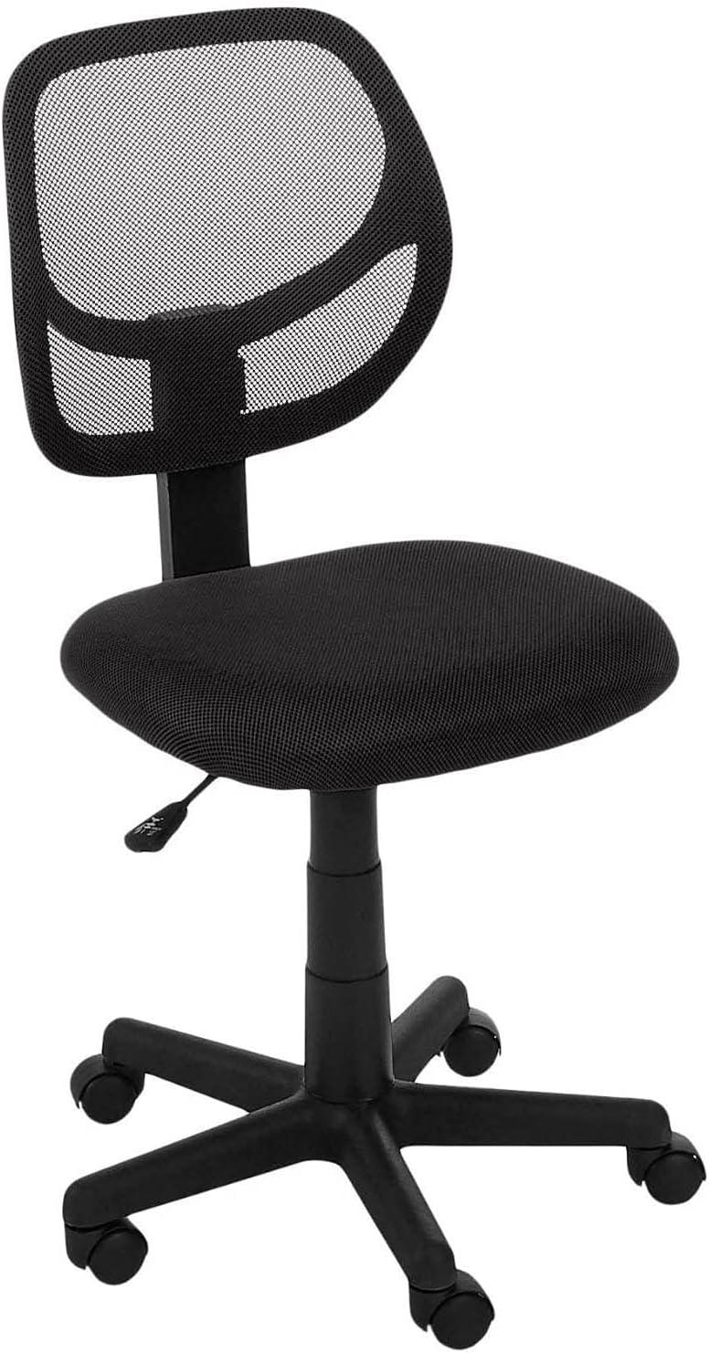 Black Mesh Low-Back Adjustable Office Task Chair