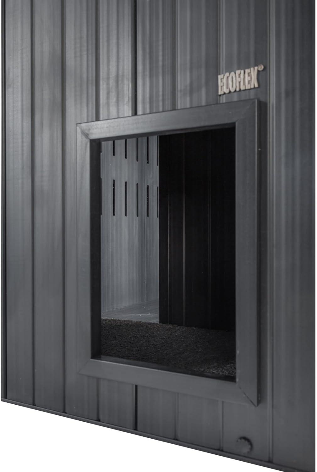 New Age Pet® ECOFLEX® Promax Litter Loo® Litter Box Enclosure Table, Espresso Black - Durable Wood Plastic Composite Cat Litter Box Furniture with No-Track Litter Mat, Easy Clean, Quick Assembly