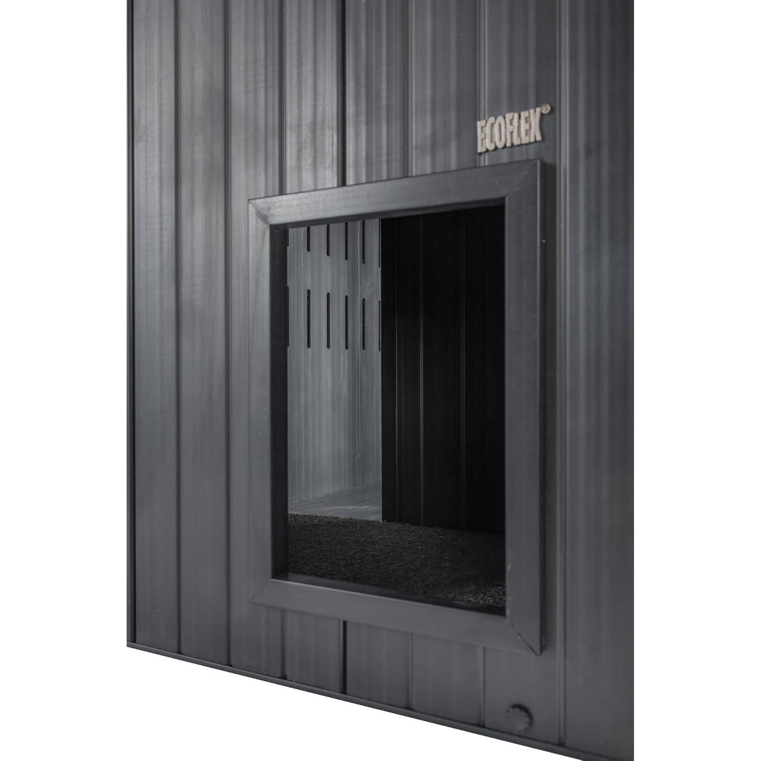 New Age Pet® ECOFLEX® Promax Litter Loo® Litter Box Enclosure Table, Espresso Black - Durable Wood Plastic Composite Cat Litter Box Furniture with No-Track Litter Mat, Easy Clean, Quick Assembly