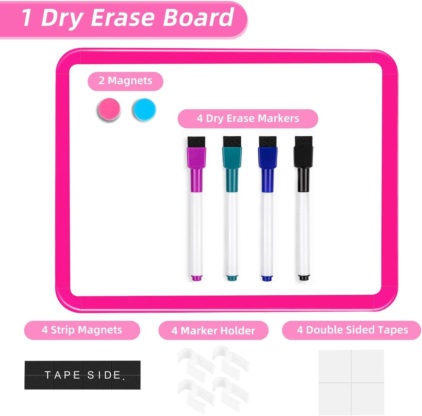 VUSIGN Small Dry Erase Whiteboard, 8.5 x 11 Inches White Board for Kids, Students, Fridge, Locker, Mini Dry Erase Board