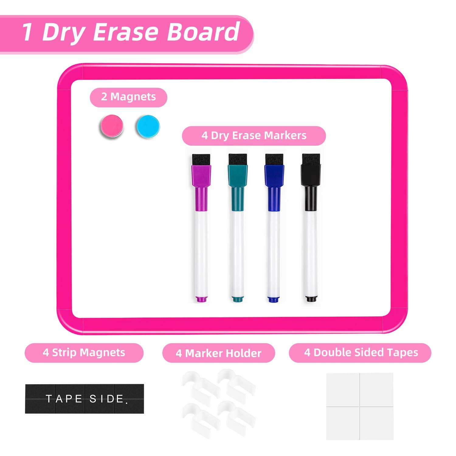 VUSIGN Small Dry Erase Whiteboard, 8.5 x 11 Inches White Board for Kids, Students, Fridge, Locker, Mini Dry Erase Board