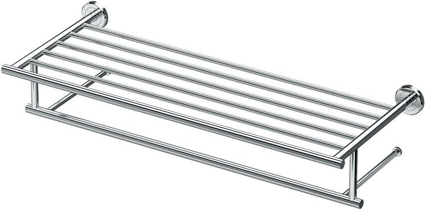 Latitude II Wall Mounted Towel Rack | Hotel Style Stainless Steel Towel Rack with Towel Bar