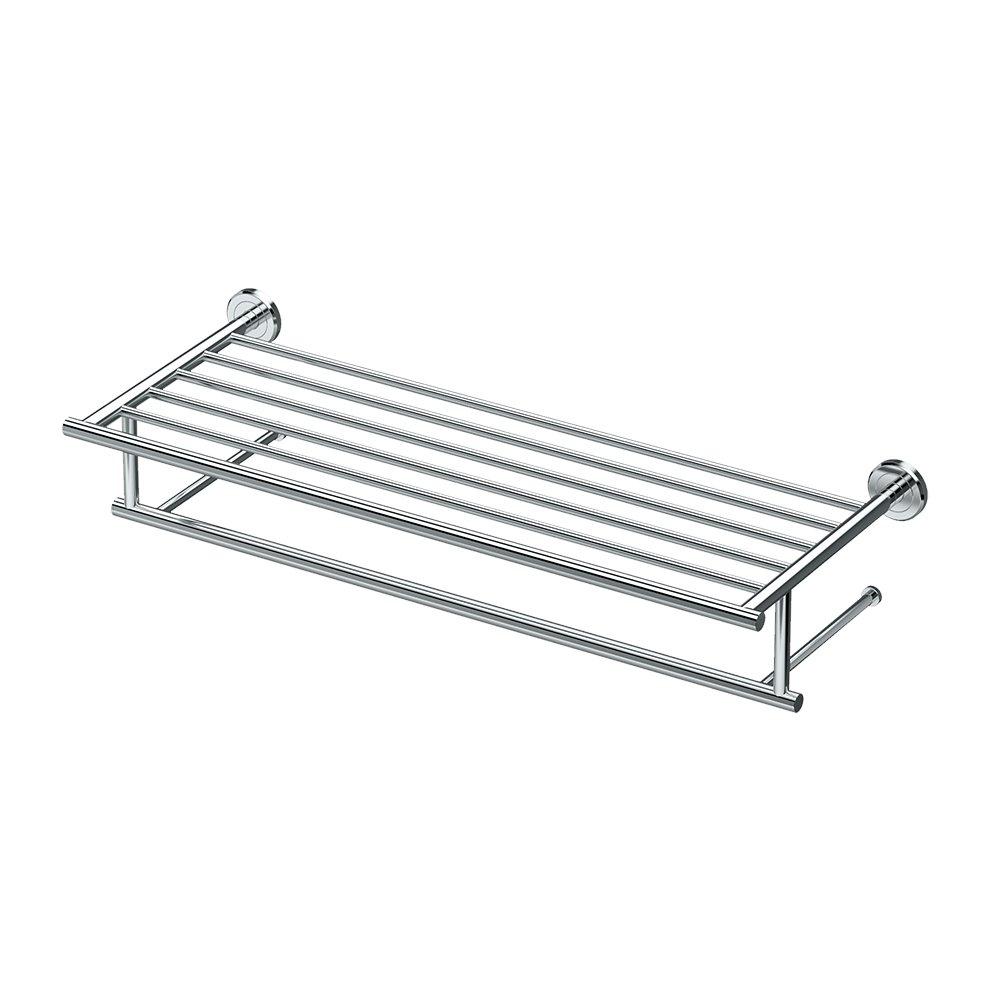 Latitude II Wall Mounted Towel Rack | Hotel Style Stainless Steel Towel Rack with Towel Bar