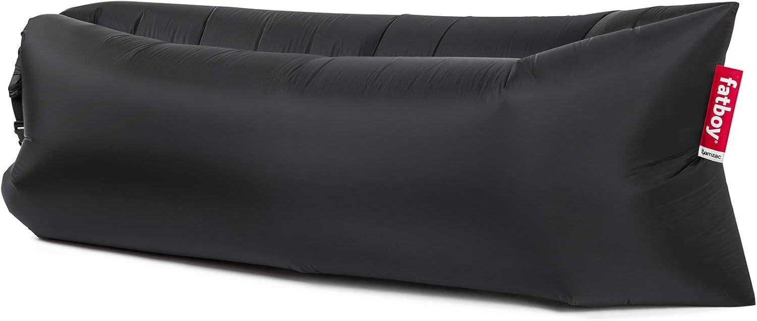 Black Rip-Stop Nylon Inflatable Chaise Lounge Chair