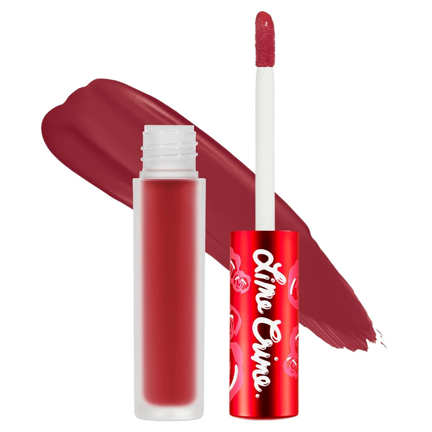 Lime Crime Velvetines Liquid Matte Lipstick, Red Rose