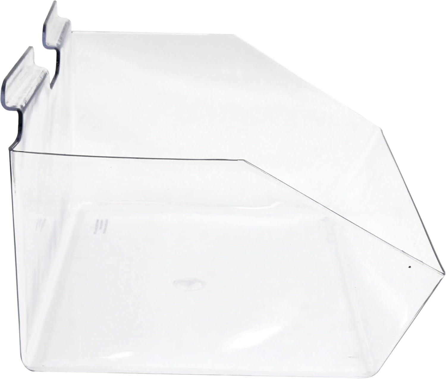 Clear Plastic Slatwall Display Bin Set for Retail Stores