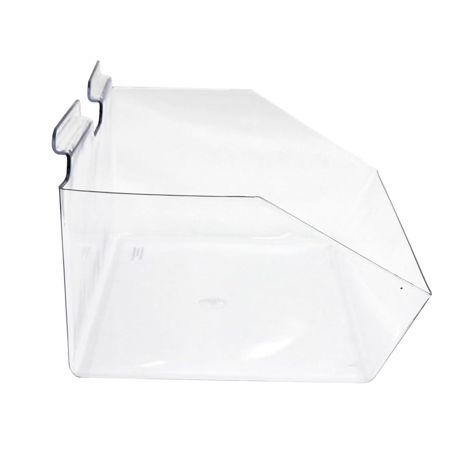 Clear Plastic Slatwall Display Bin Set for Retail Stores