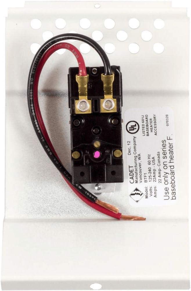 Cadet BTF1W Single Pole Thermostat for Baseboard Heater