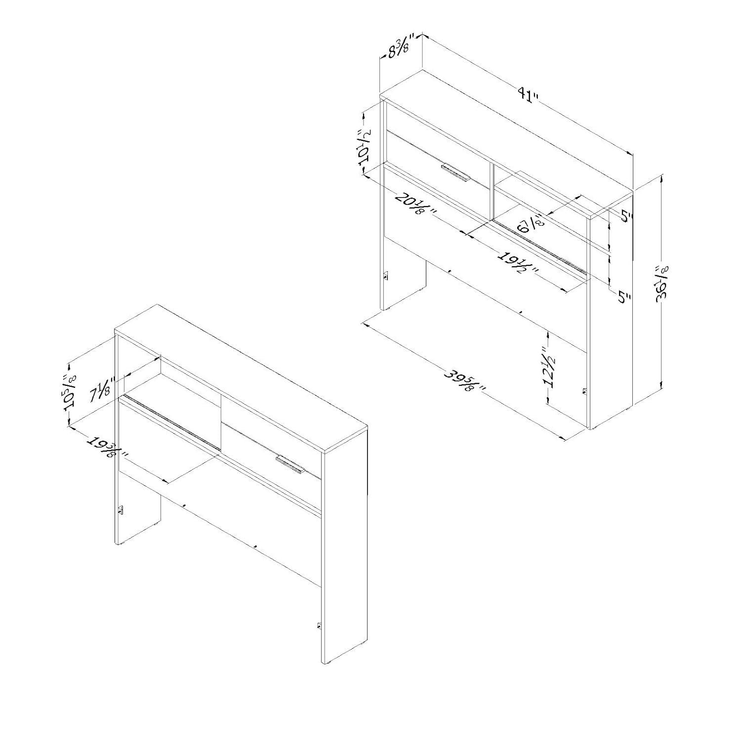 Fynn Twin Bookcase Headboard