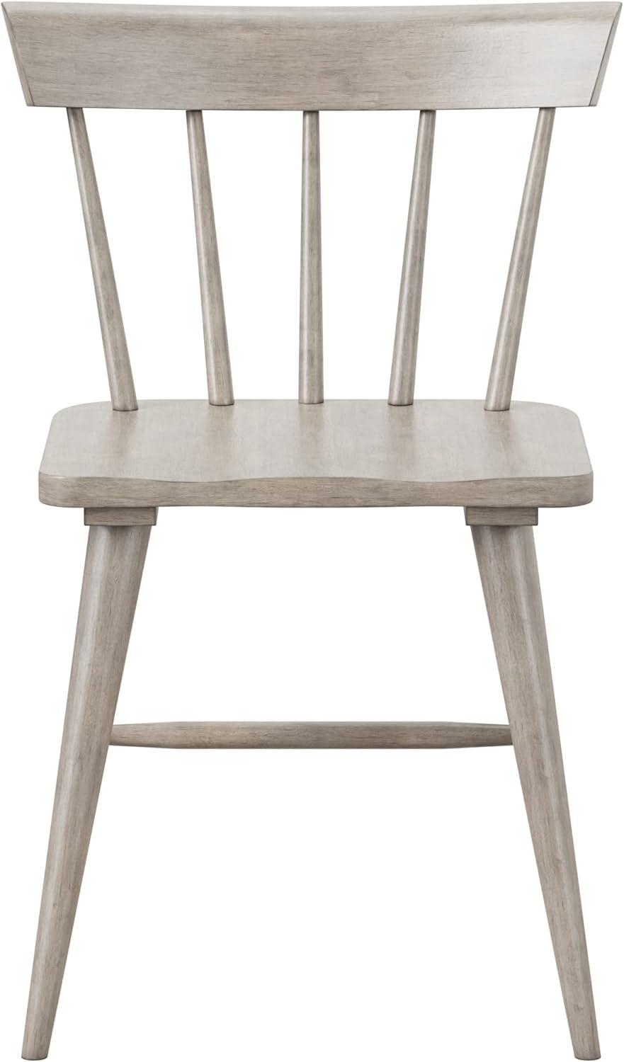 Set of 2 Mayson Spindle Back Dining Chair Gray - Hillsdale Furniture: Farmhouse Style, Wood Frame, Foam Fill