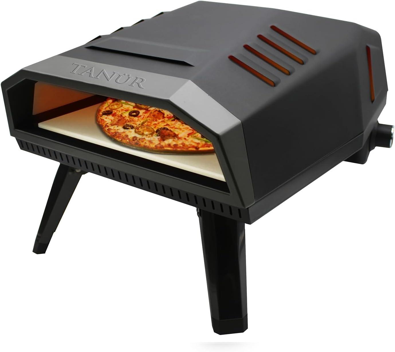 Flame King Flame King TANUR 12-inch Portable Outdoor Propane Pizza Oven for Camping and Outdoor Cooking