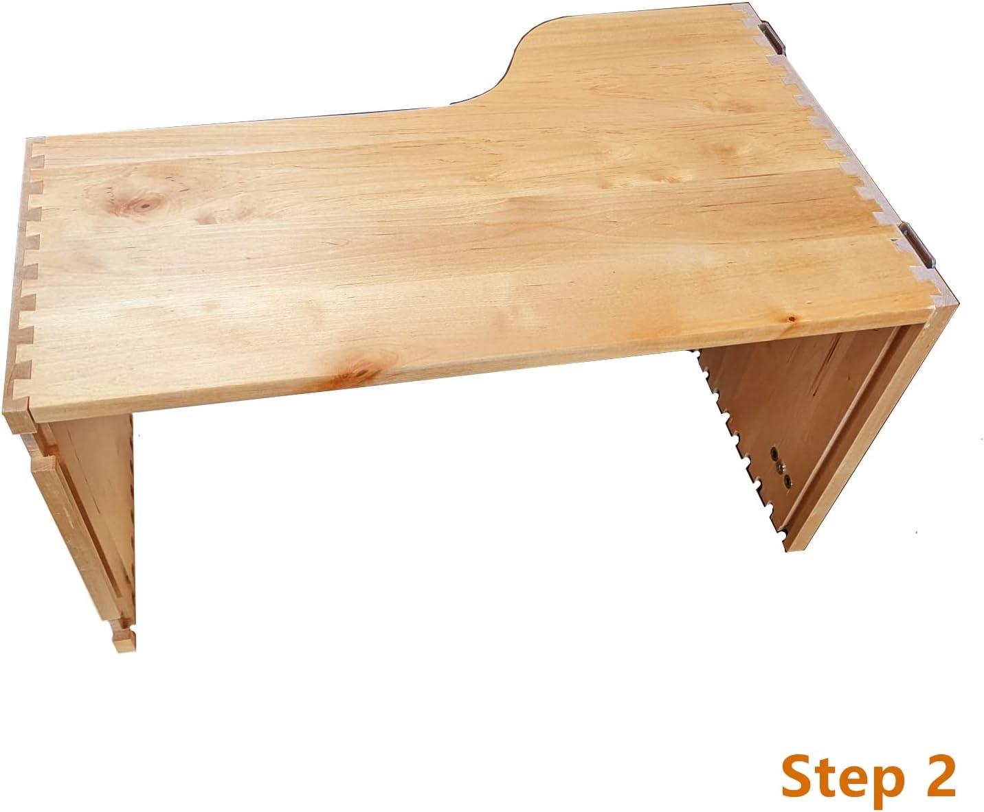 D.I.Y Kitchen Pull Out Trash Can System Wooden Frame Rollout Cabinet Organizer 11''Width (Trash Can Not Included)