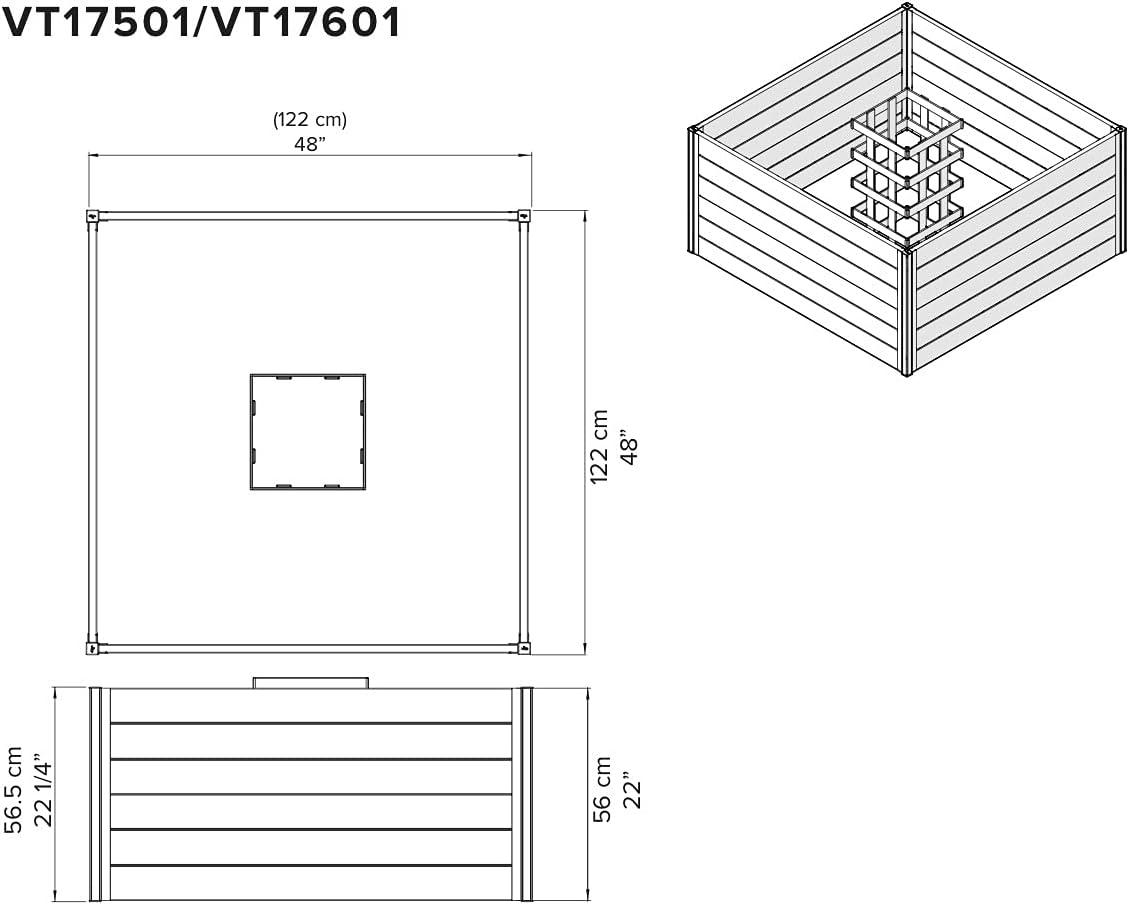 Vita Urbana Keyhole Composting Raised Garden Bed