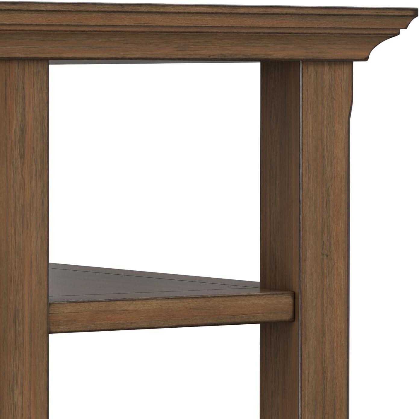 Lark Manor™ Solid Wood Transitional Table with Open Shelves