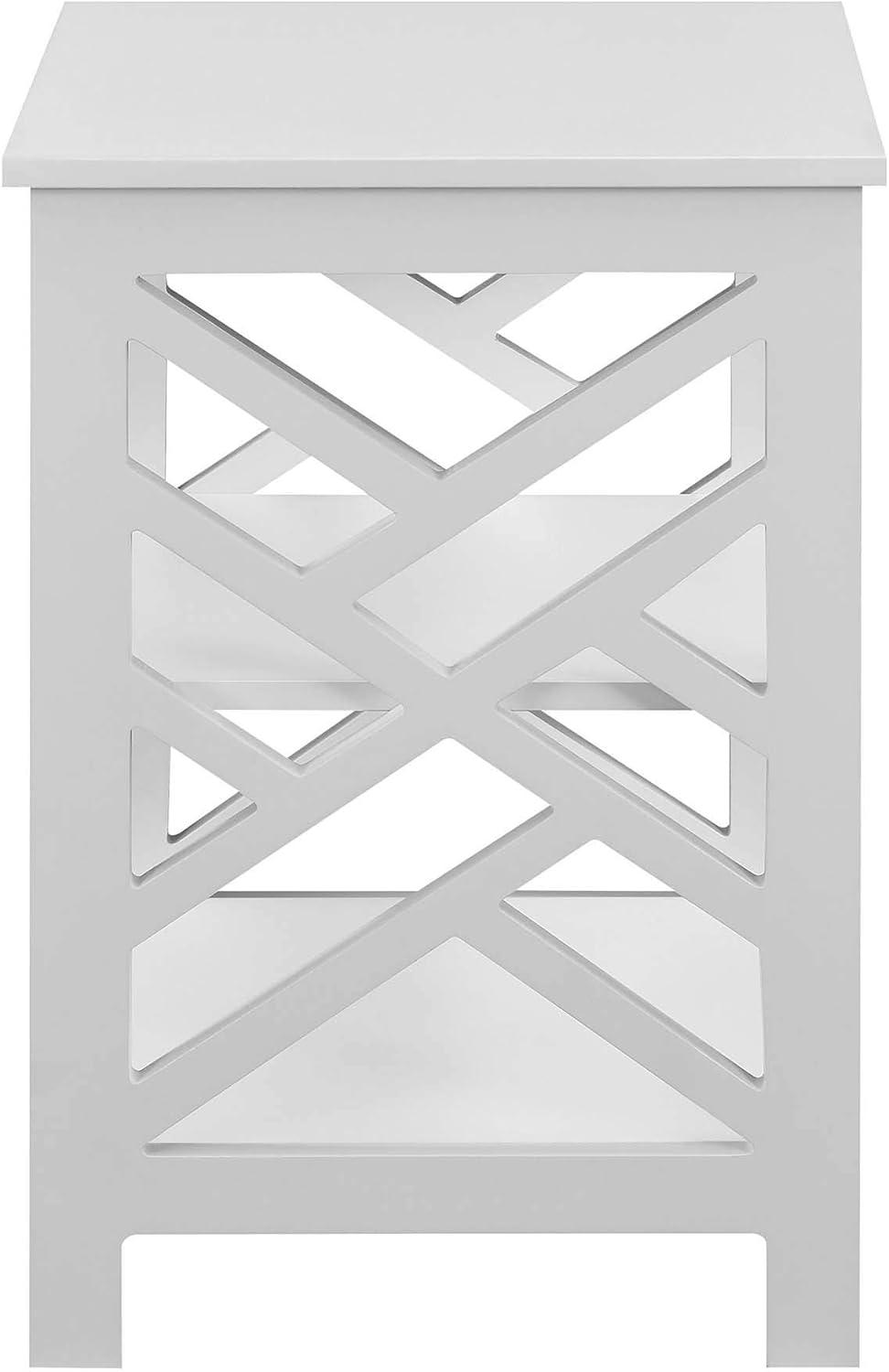 Convenience Concepts Titan End Table with Shelves, Multiple Finishes