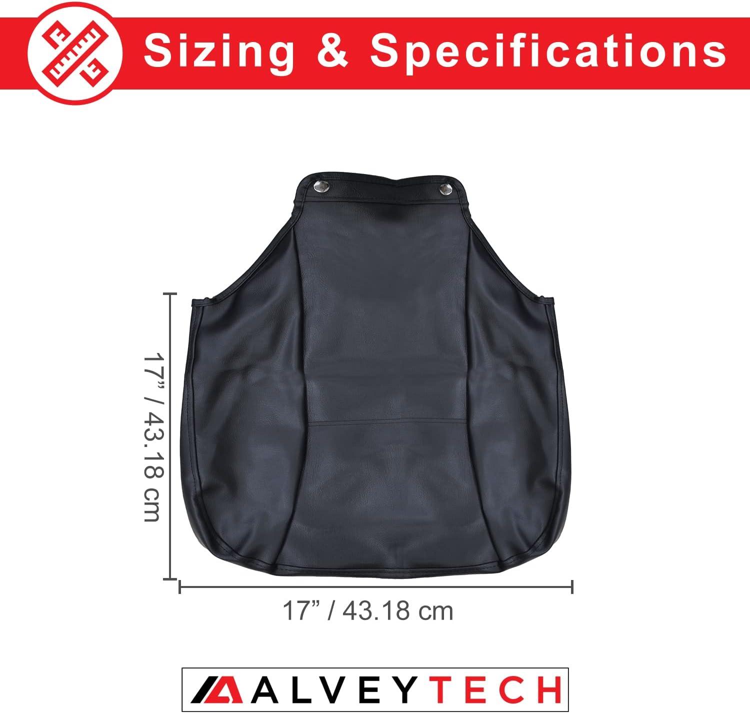 AlveyTech Black Seat Cover Set for Mobility Scooters, 4-Wheel Electric Scooter Wheelchair Covers