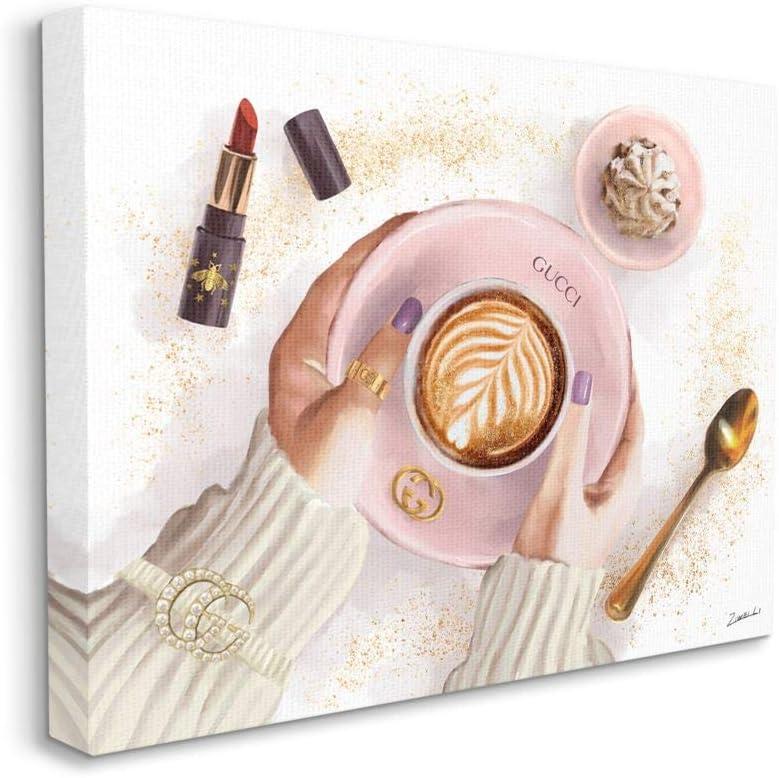 Stupell Industries " Women's Glam Fashion Coffee Latte Art " by Ziwei Li