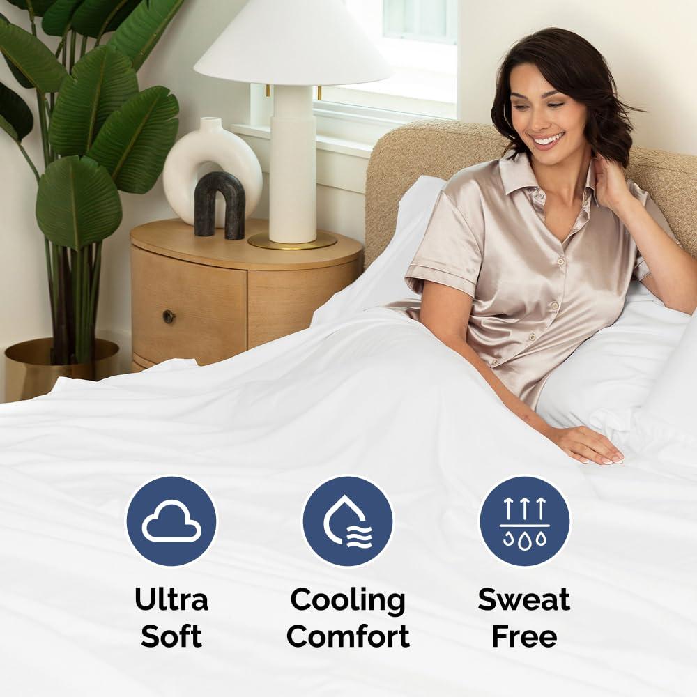 4 Piece Ultra Soft & Cooling Deep Pocket Sheet Set Brushed Hotel Luxury Bed Sheets