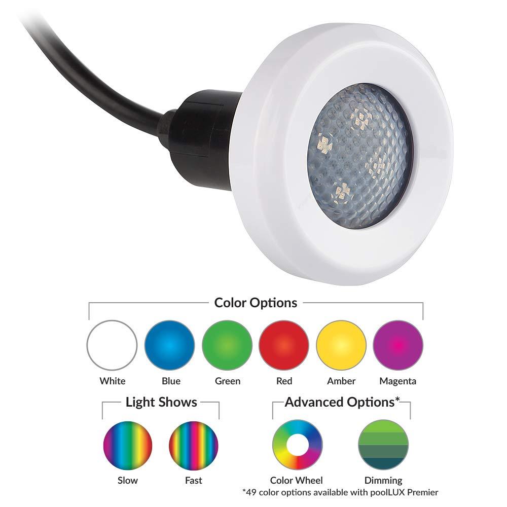 S.R. Smith TREO, LED Pool Light, Long Life - 50' Cord  RGB FLED-C-TR-50 Replacement