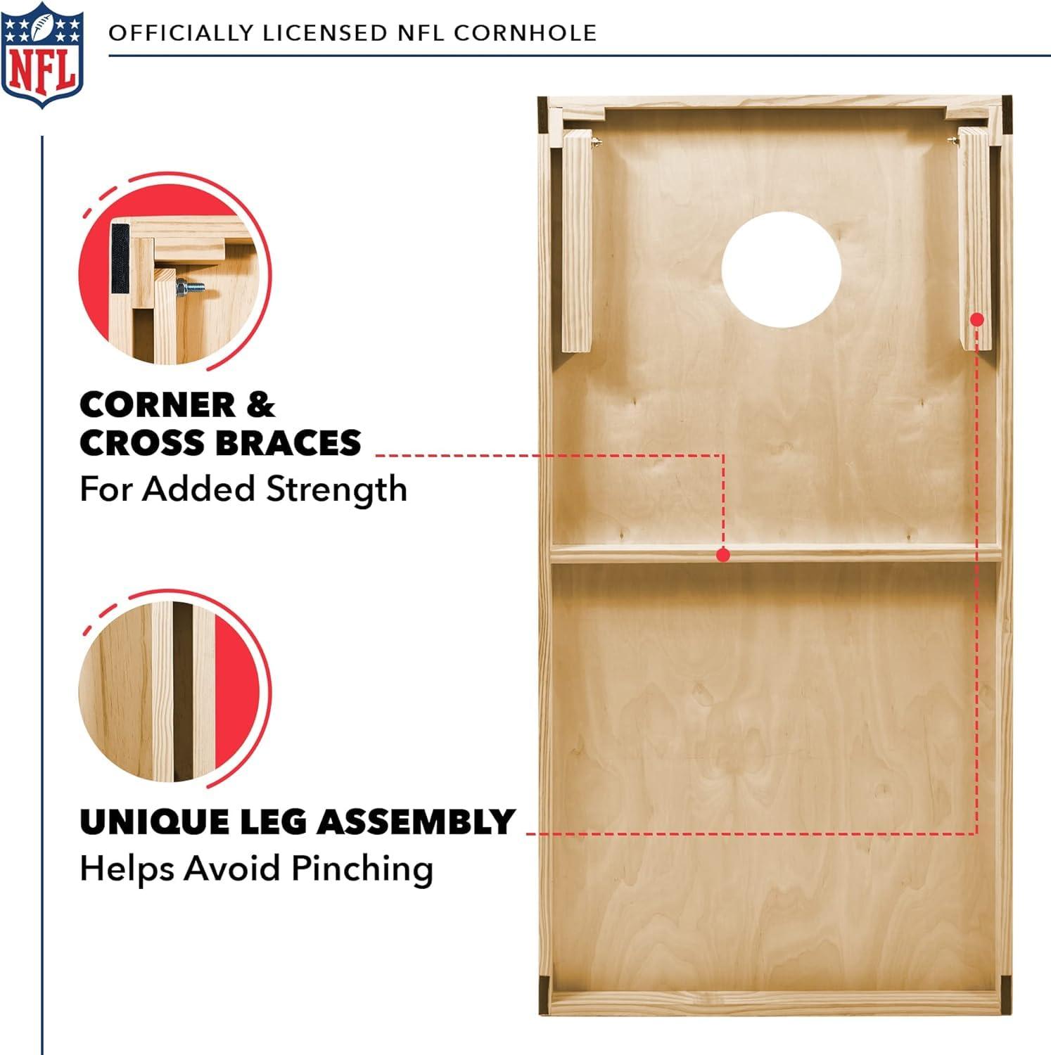 NFL Chicago Bears 2'x4' Wood Cornhole Set