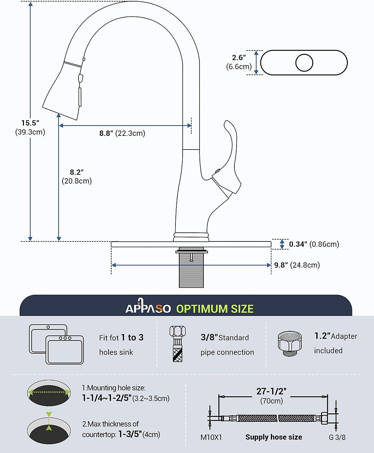 Elegant Brushed Nickel High-Arc Faucet with Pull-Out Spray