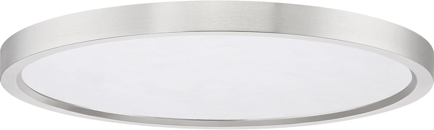 Quoizel Lighting Outskirts 1 - Light Flush Mount in  Brushed Nickel