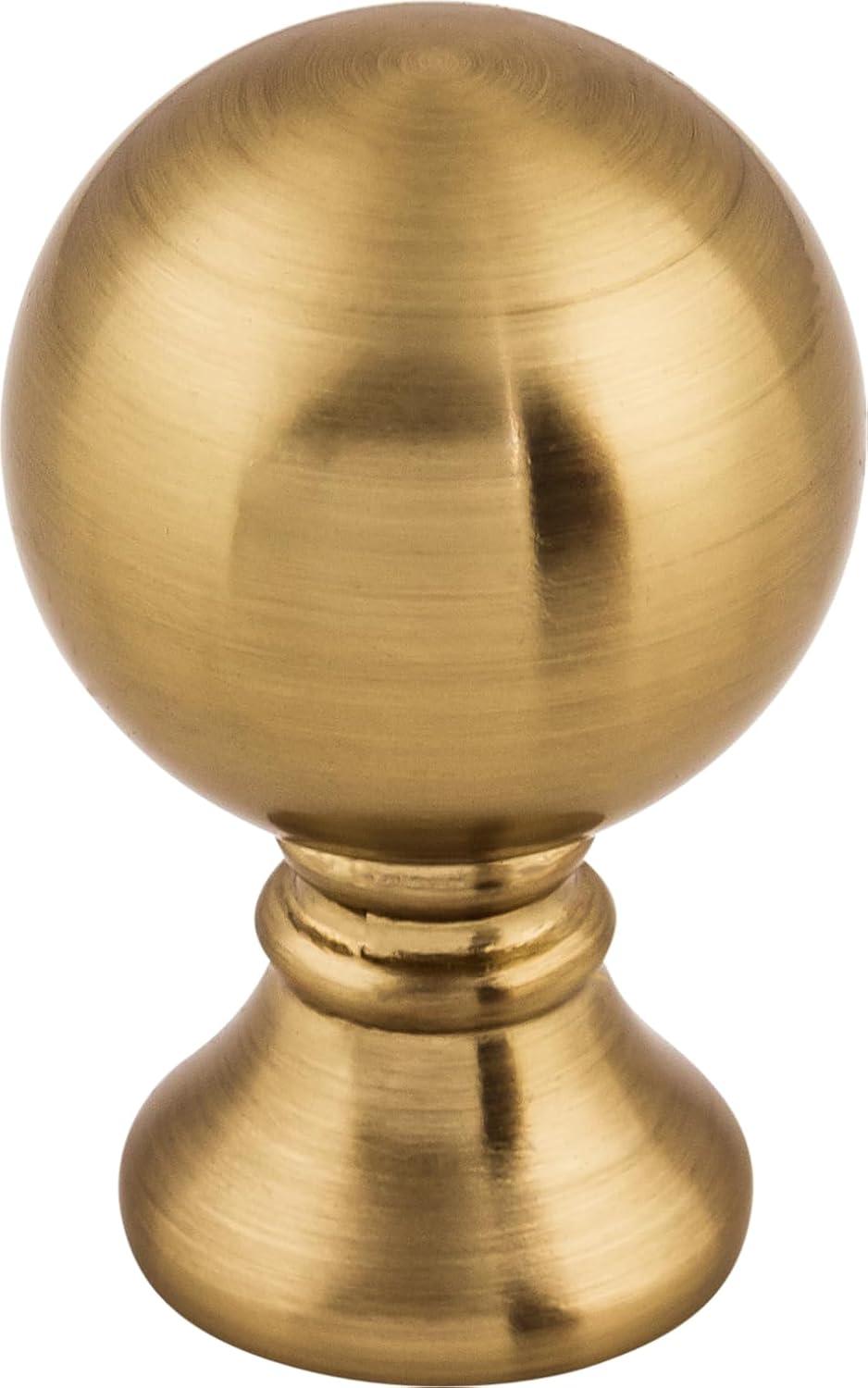 Honey Bronze Round Traditional Cabinet Knob with Mounting Hardware