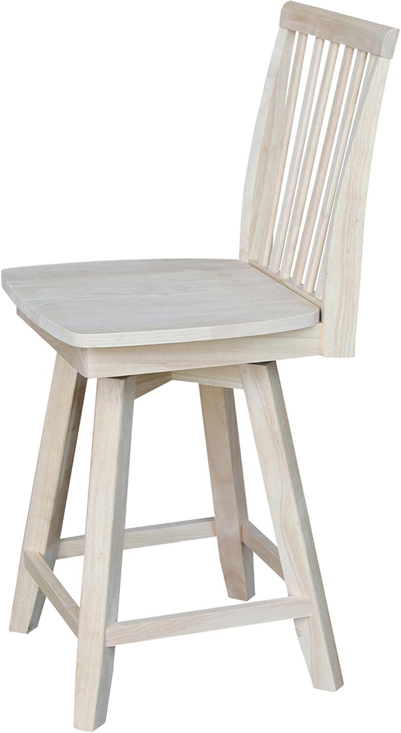 International Concepts Mission Counter Stool, 24", Ready to Finish