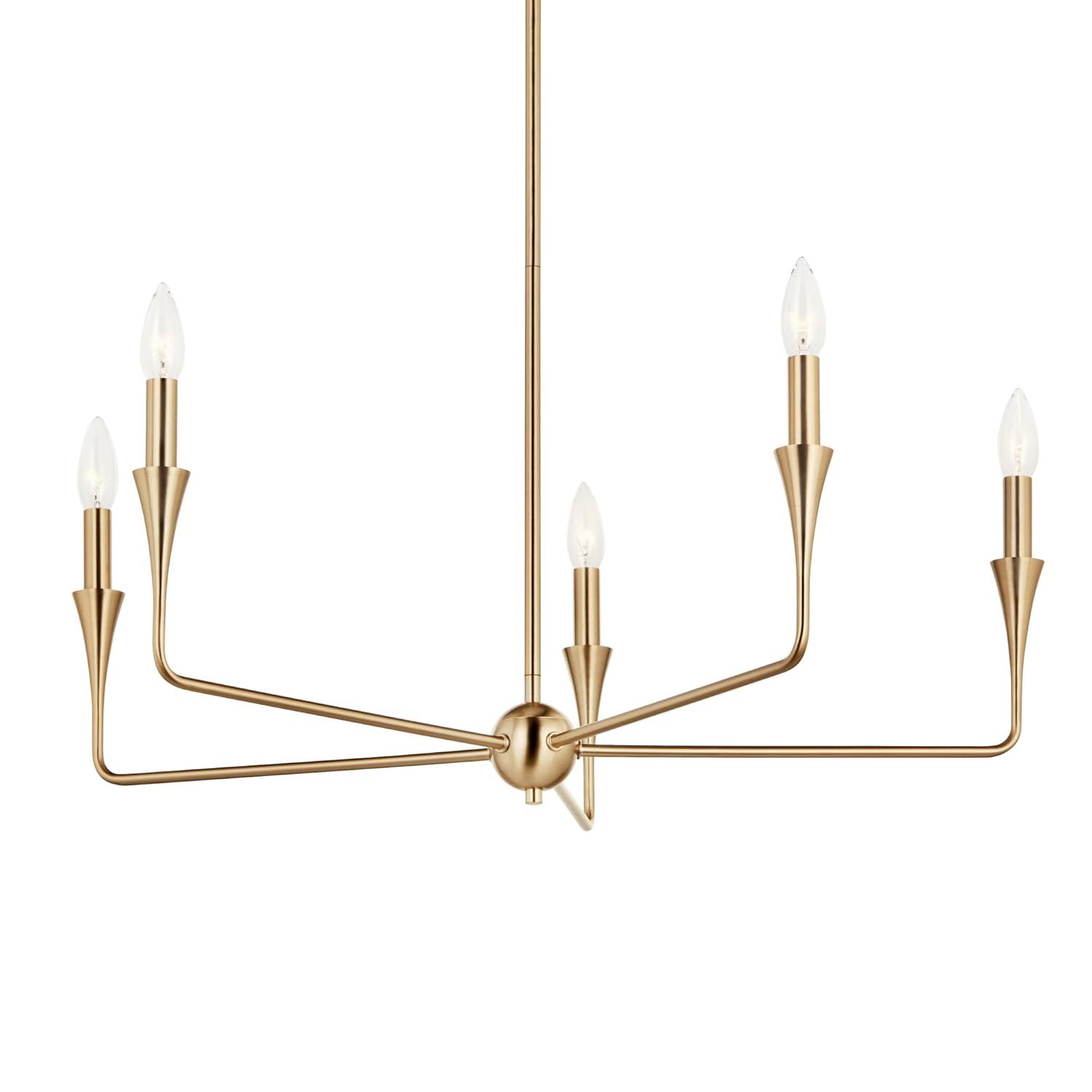 52693CPZ-Kichler Lighting-Alvaro - 8 Light Chandelier-24.25 Inches Tall and 11.5 Inches Wide-Champagne Bronze Finish