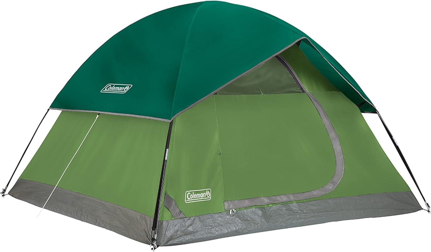 Coleman Sundome 4-Person Camping Family Tent - Green